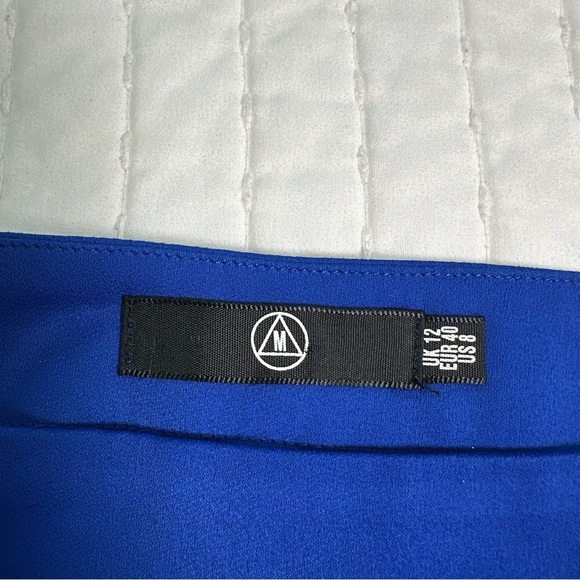 Missguided Casual Women's High Waist Royal Blue Neutral Shorts with Side Zipper - Picture 7 of 9